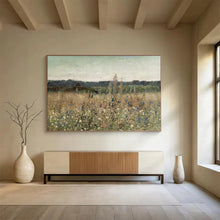Load image into Gallery viewer, Serene Wildflower Field - Peaceful Living Room or Bedroom Art LargeART1486