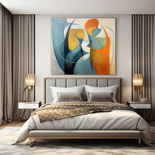 Load image into Gallery viewer, Large - Scale Hand - painted Abstract Human Forms Acrylic Art for Art - Centric Living Rooms LargeART0188
