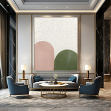 Load image into Gallery viewer, “Pastel Arches in Pink and Green” - Pink, Green Abstract Art on Canvas DKH1175