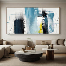 Load image into Gallery viewer, Oversized Cool - Tone Abstract Art for Coastal Bedroom & Contemporary Lounge LargeART0483