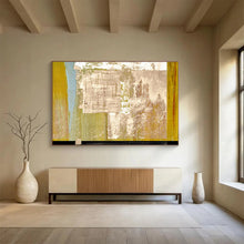 Load image into Gallery viewer, Earth - Toned Abstract Geometric Painting On Canvas DKH393