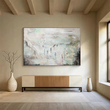 Load image into Gallery viewer, Hand - painted Large - dimension Abstract Beach Scene Acrylic Art for Coastal - Themed Living Rooms LargeART1774