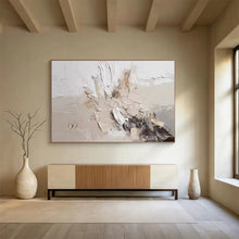 Load image into Gallery viewer, Textured Neutral Abstract Painting on Canvas - “Subtle Dynamics” DKH618