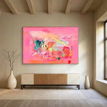 Load image into Gallery viewer, Pink - Based Mixed - Media Abstract Art - Perfect for Feminine Boutique & Art Gallery Pop - Up DKH028
