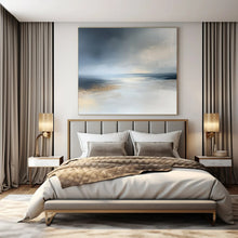 Load image into Gallery viewer, Misty Sea Abstract Art for Nautical Beach House Bedroom & Tranquil Seaside Restaurant LargeART0939