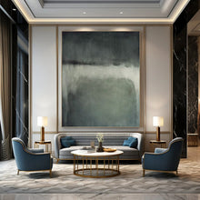 Load image into Gallery viewer, “Grey Gradient Mood” - Grey Abstract Art on Canvas DKH1193