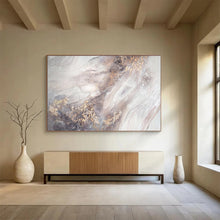Load image into Gallery viewer, Hand - painted Large - sized Gray and Gold Abstract Acrylic Art for Contemporary Art Galleries LargeART1771