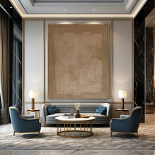 Load image into Gallery viewer, “Minimalist Beige Squares” – Subtle, beige geometric squares with faint lines. DTP334