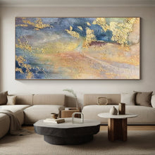 Load image into Gallery viewer, Colorful Abstract with Gold Accents Acrylic Art - Ideal for Bohemian - chic Living Room & Creative Studio LargeART0582