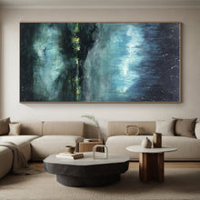 Load image into Gallery viewer, Oversized Starry Night Aurora Acrylic Art for Bedroom & Home Theater LargeART0417