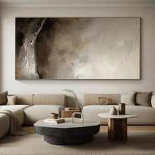 Load image into Gallery viewer, Gray - Brown Textured Abstract Acrylic Art - Great for Contemporary Art Space & Modern Bedroom LargeART0550