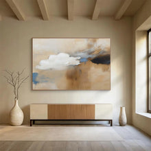 Load image into Gallery viewer, Soft Cloud Abstract Art for Coastal Bedroom & Serene Office DKH090