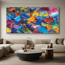 Load image into Gallery viewer, Vibrant Color Palette Knife Art - Perfect for Creative Studio & Lively Restaurant LargeART0685