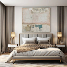 Load image into Gallery viewer, Pastel Textured Abstract Art for Bohemian - style Bedroom & Light - filled Art Café LargeART0954