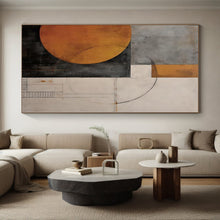 Load image into Gallery viewer, Grand Hand - painted Geometric Abstract Composition Acrylic Art for Modern - Chic Offices LargeART0246