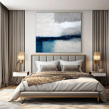 Load image into Gallery viewer, Gray - Blue Minimalist Flow Acrylic Art, Great for Bedroom & Office LargeART1033