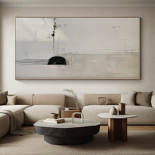 Load image into Gallery viewer, Large - Scale Minimalist Black - White Abstract Acrylic for Modern Living Room LargeART0274