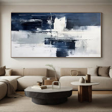 Load image into Gallery viewer, Blue - Gray Abstraction for Coastal Home & Serene Office LargeART0840