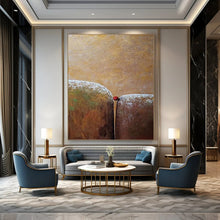 Load image into Gallery viewer, Subtle Connection - Earth - Toned Abstract Acrylic Work, Suited for Cozy Bedrooms and Rustic - Style Studies DTP033