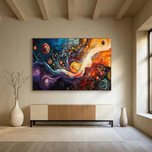 Load image into Gallery viewer, Cosmic Swirl “Galaxy Dreams” Painting on Canvas, Abstract Space Art DKH815