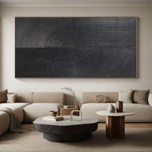 Load image into Gallery viewer, Black Linear Abstraction Art for Modern Office Lobby & Industrial - Style Home LargeART0904