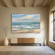 Load image into Gallery viewer, Vibrant Coastal Seascape Abstract Painting DKH530