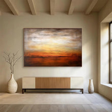 Load image into Gallery viewer, Warm - Toned Sunset Abstract Painting On Canvas DKH343