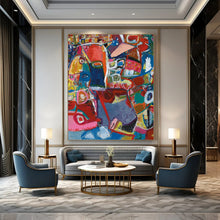 Load image into Gallery viewer, “Color Overlap” Vivid colors, overlapping abstract forms. DTP297
