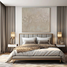 Load image into Gallery viewer, Beige Minimalist Abstract Painting, Ideal for Neutral - Toned Bedroom & Minimalist Office LargeART1473