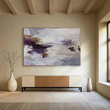 Load image into Gallery viewer, Purple and Grey Abstract Art for Bohemian Bedroom & Art Gallery Wall DKH134