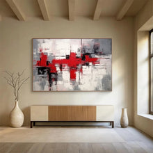 Load image into Gallery viewer, Hand - Painted Geometric Abstract Acrylic Art for Modern Office Decor LargeART1637
