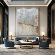 Load image into Gallery viewer, “Textured Grey Concrete” - Rustic Abstract Art on Canvas DKH1508