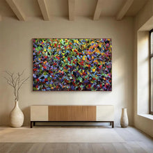 Load image into Gallery viewer, Hand - painted Massive Intense Colorful Mosaic Field Acrylic Art for Artistic Studios LargeART1798