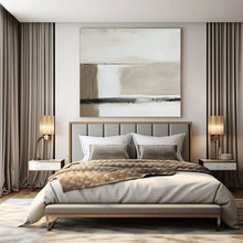 Load image into Gallery viewer, White, Black & Gold Minimalist Abstract, Ideal for Modern Home Office & Sleek Dining Room LargeART1477