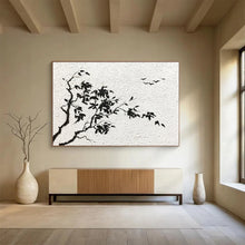Load image into Gallery viewer, Black - White Ink - Style Abstract Painting On Canvas DKH451