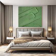 Load image into Gallery viewer, Large - Scale Hand - painted Textured Green Relief Acrylic Art for Nature - Themed Hallways LargeART0198