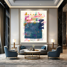 Load image into Gallery viewer, Whimsical Abstract Collage, Suited for Bohemian Bedroom & Art - Loving Library LargeART1822