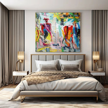 Load image into Gallery viewer, Colorful Figure Abstract Painting, Ideal for Bohemian Living Room & Creative Studio LargeART1324