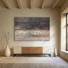 Load image into Gallery viewer, Hand - Painted Dark Gray Textured Abstract Acrylic Art for Modern - Style Study Wall Decoration LargeART1629