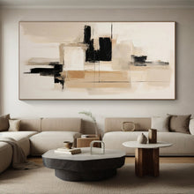 Load image into Gallery viewer, Large - Format Neutral Tonal Abstract Art for Serene Bedroom & Minimalist Office LargeART0530