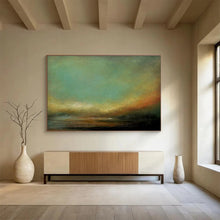 Load image into Gallery viewer, Abstract Landscape Painting on Canvas - “Ethereal Dusk” DKH778