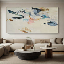 Load image into Gallery viewer, Large - Format Pastel Floral Abstract Art for Nursery & Feminine Boudoir LargeART0456