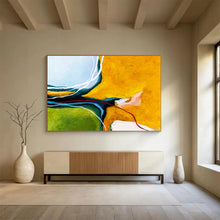 Load image into Gallery viewer, Vibrant Line - Intersect Abstract Painting on Canvas DKH552