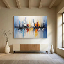 Load image into Gallery viewer, Cityscape Reflection Large - scale acrylic painting DLZ170