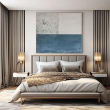 Load image into Gallery viewer, Oversized Hand - painted Split Tones Abstract Acrylic Art for Artistic Studios LargeART0139