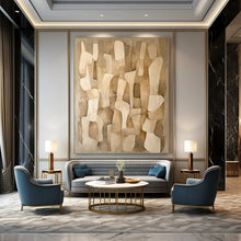 Load image into Gallery viewer, “Neutral Tones Abstract Shapes” - Minimalist Abstract Acrylic DTP021
