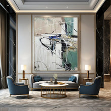 Load image into Gallery viewer, Dynamic Line Abstract Art, Perfect for Creative Studio & Edgy Lounge LargeART2297