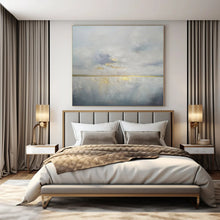Load image into Gallery viewer, Minimalist Coastal Abstract Painting, Perfect for Serene Spa Retreat & Contemporary Bedroom LargeART1398