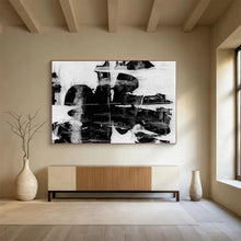 Load image into Gallery viewer, Monochrome Abstract Textures Abstract acrylic painting DLZ134