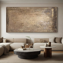 Load image into Gallery viewer, Textured Brown Field Acrylic Art - Perfect for Rustic - chic Café & Earthy - toned Spa LargeART0647